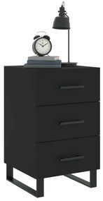 Mesa de cabeceira 40x40x66 cm derivados de madeira preto