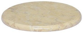 Tampo de mesa Ø40x2,5 cm mármore cor creme