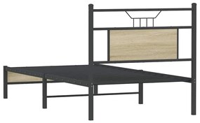 Estrutura cama s/ colchão derivados de madeira carvalho sonoma