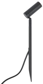 Foco de jardim preto 40cm incl. LED ajustável IP65 incl. cabo e ficha - Carl Moderno