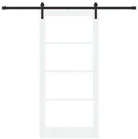 Porta Deslizante com Conjunto de Ferragens 'ORKDAL'Branca 93x202 cm