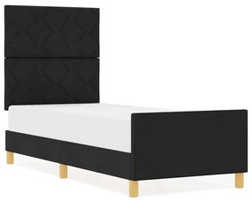 Cama vidaXL Preta 80x200 cm em Tecido