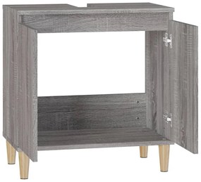 Móvel p/ lavatório 58x33x60 cm derivados madeira cinza sonoma
