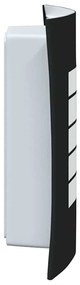 Arandelas de Parede 2 pcs Pretas em Aço Inoxidável IP44
