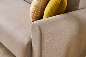 Conjunto de Sofás Noya – Creme – 3-Seat: 220x87x70 cm, 1-Seat: 95x87x7