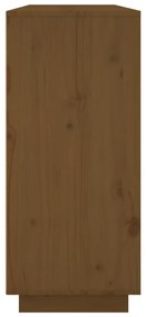 Aparador 120x35x80 cm madeira de pinho maciça castanho-mel