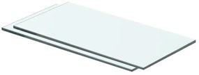 Prateleiras 2 pcs 40x15 cm vidro transparente