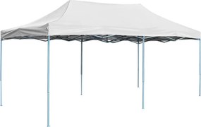 48864 vidaXL Tenda dobrável profissional para festas 3x6 m aço branco