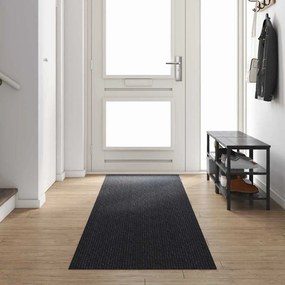 vidaXL Runner de Carpete Antracite 80 x 400 cm tecido