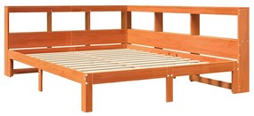Cama com estante sem colchão 135x190 cm pinho maciço