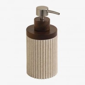 Dispensador De Sabão Em Poliresina Wassila Nude Beige - Sklum