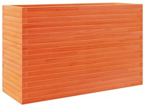 Vaso/floreira de jardim 110x40x68,5 pinho maciço castanho mel