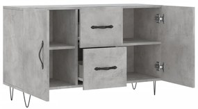 Aparador 100x36x60 cm derivados de madeira cinzento cimento