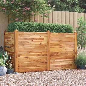 vidaXL Canteiro elevado de jardim 160x60x84 cm madeira acácia maciça