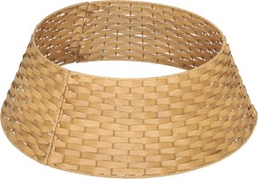 HOMCOM Saia para Árvore de Natal Rústica com Design Entrançado e Cobre-pé Ø68x22 cm Natural | Aosom Portugal
