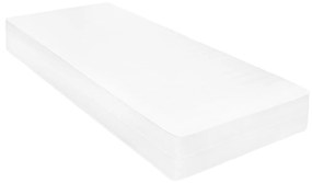 Sofá-cama com colchão 90x200 cm pinho maciço branco