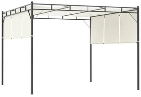 Pérgola de Jardim com Teto Retrátil em Aço - 3x3m