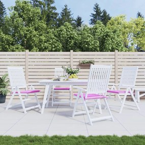 vidaXL Almofadões p/ cadeira 4pcs 40x40x4 cm tecido rosa