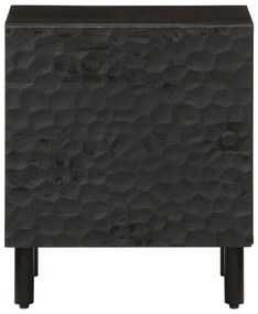 Mesa de cabeceira 40x33x46 cm madeira de mangueira maciça preto