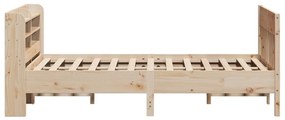 Cama sem colchão 120x190 cm madeira de pinho maciça