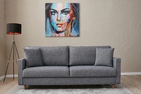 Sofá de 3 Lugares Eva – Cinzento – 210 cm x 82 cm x 90 cm