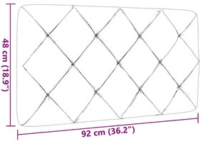 Almofadão de cabeceira 90 cm tecido preto
