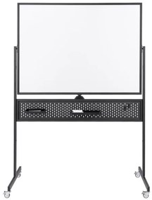 Quadro móvel para quadro branco, dupla face, 120 x 90 cm, para quadro branco, com suporte