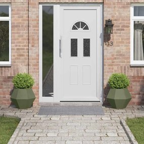 vidaXL Floreira 2 pcs Verde Oliva 50 x 50 x 40 cm Aço