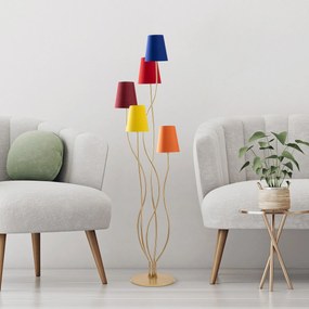 Candeeiro de Pé Bonibon – Multicolor – 44 x 44 x 160 cm