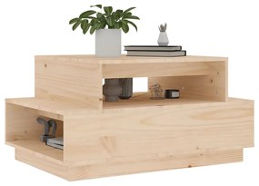 Mesa de centro 80x55x40,5 cm madeira de pinho maciça