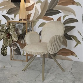 CONJUNTO DE 2 UNIDADES CADEIRAS JANTAR STOCKHOLM -B- 64X68X83 CM  (ALTURA DO ASSENTO CM 45) CREME