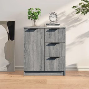 vidaXL Aparador 60x30x70 cm derivados de madeira cinzento sonoma