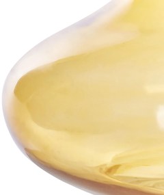 Vidro Jarro decorativo 30 Amarelo PANEER Beliani