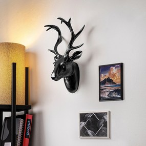 Acessório Decorativo de Parede Yak-007 – Preto – 26x38x17 cm