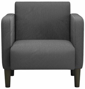 Poltrona com apoio de braços 54 cm tecido corduroy