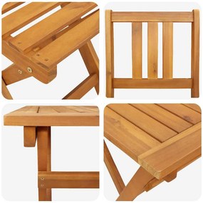 Conjunto Bistro de Jardim de 4 Peças vidaXL Madeira Sólida de Acácia