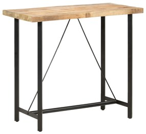 Mesa de bar 120x58x107 cm madeira de mangueira áspera