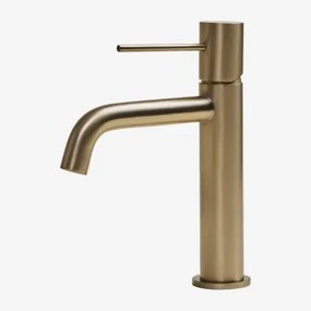 Torneira De Lavatório Em Latão Orveta Dourado & ↑20 Cm - Sklum