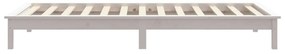 Estrutura de cama 90x200 cm pinho maciço branco