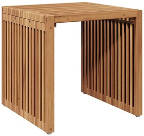 Mesa Lateral de Jardim 45x42,5x45 cm Madeira Sólida de Teca