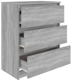 Aparador 60x35x76 cm derivados de madeira cinzento sonoma