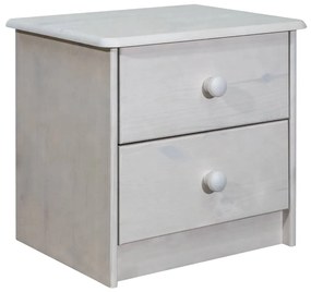 vidaXL Mesa de cabeceira 43x34x40 cm madeira de pinho maciça