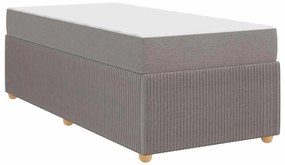 Estrutura da Cama Cinzento-acastanhado 90 x 190 cm tecido