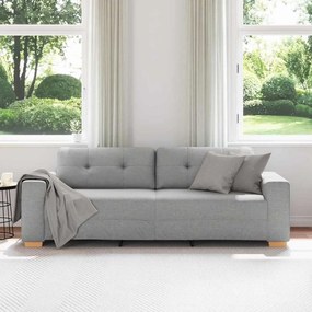 Sofá de 3 Lugares vidaXL Cinza Nuvem 180 cm em Tecido