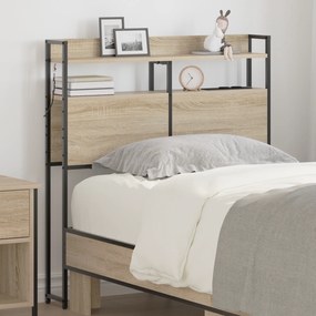 vidaXL Cabeceira de armazenamento Carvalho Sonoma 90 cm