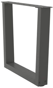 Pés para mesa de centro em forma de V, 2 peças, antracite, 60x (42-43,
