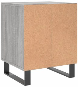 Mesa de cabeceira 40x35x50 cm derivados de madeira cinza sonoma