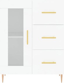 Armário alto 69,5x34x180 cm derivados de madeira branco