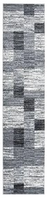 vidaXL Passadeira 100x450 cm polipropileno cinzento