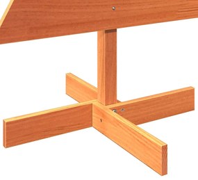 Árvore de Natal decorativa 120 cm pinho maciço castanho-mel